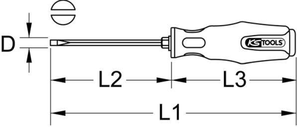 KS TOOLS Отвертка 153.1002